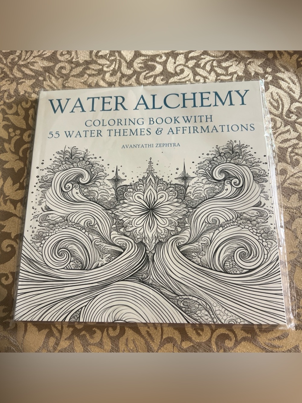 Water Alchemy Coloring Book w/ 55 Water Themes & Affirmations by Zephyra